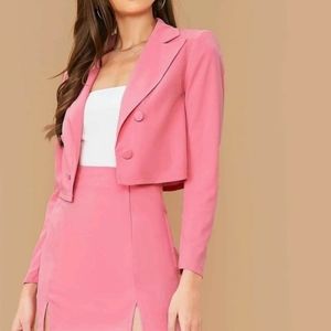 SHEIN Blazer and Skirt Set